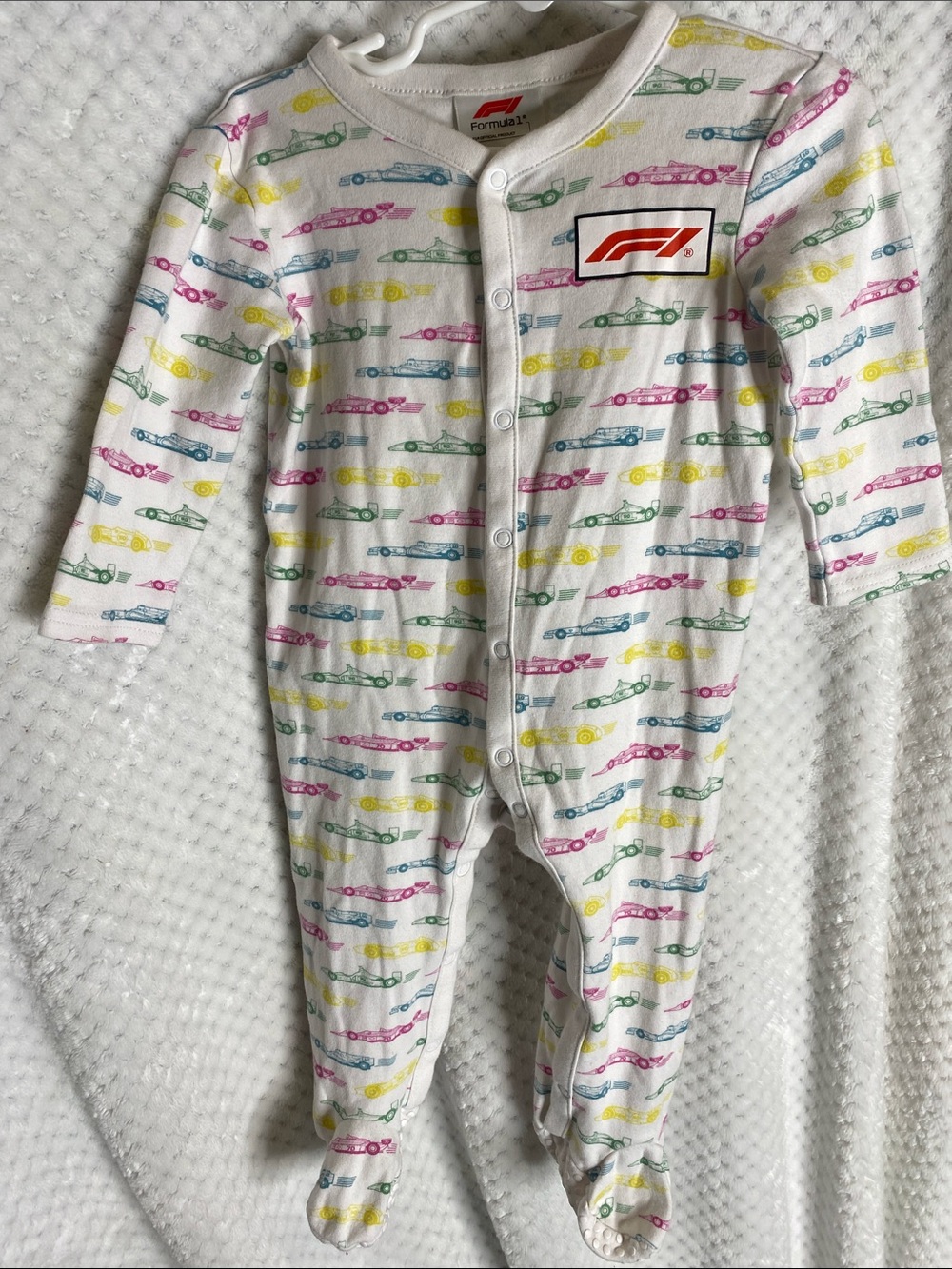 Formula 1 Racing Cars print sleeper outfit pajamas